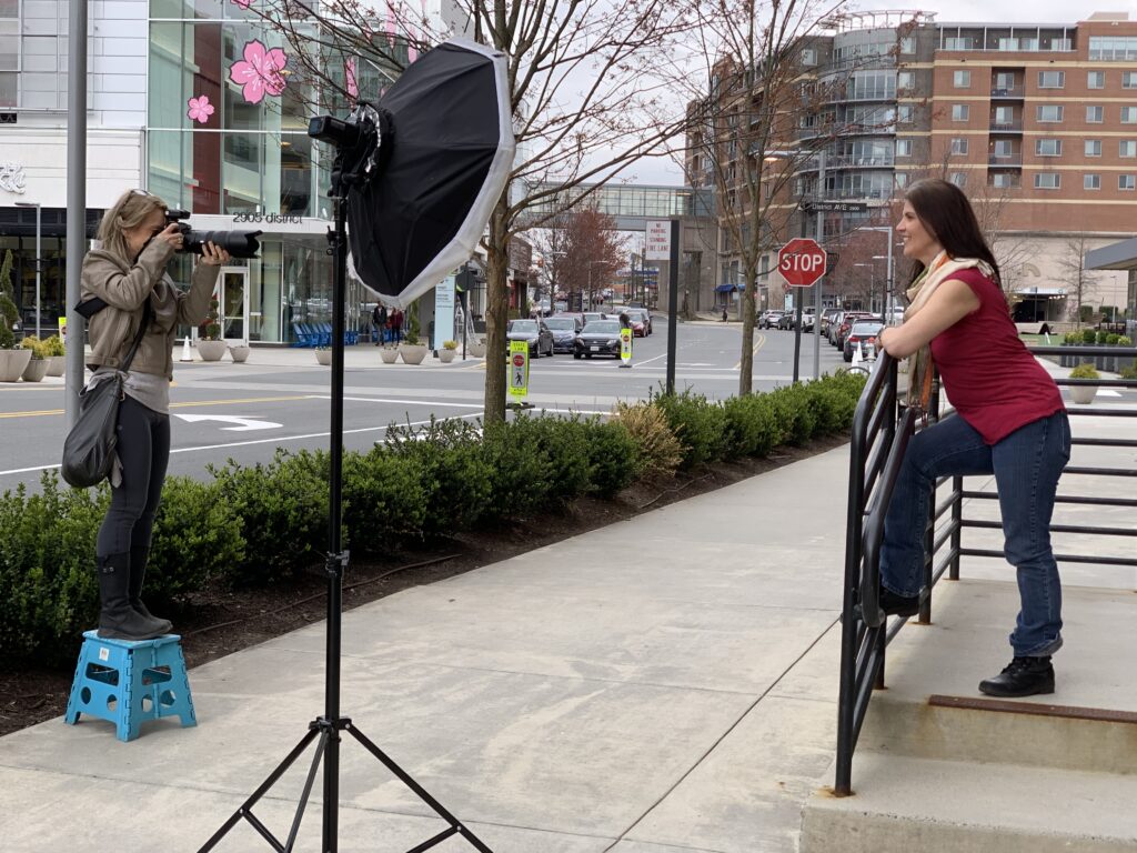 Melissa Maillett Photography Behind-the-scenes at photo session